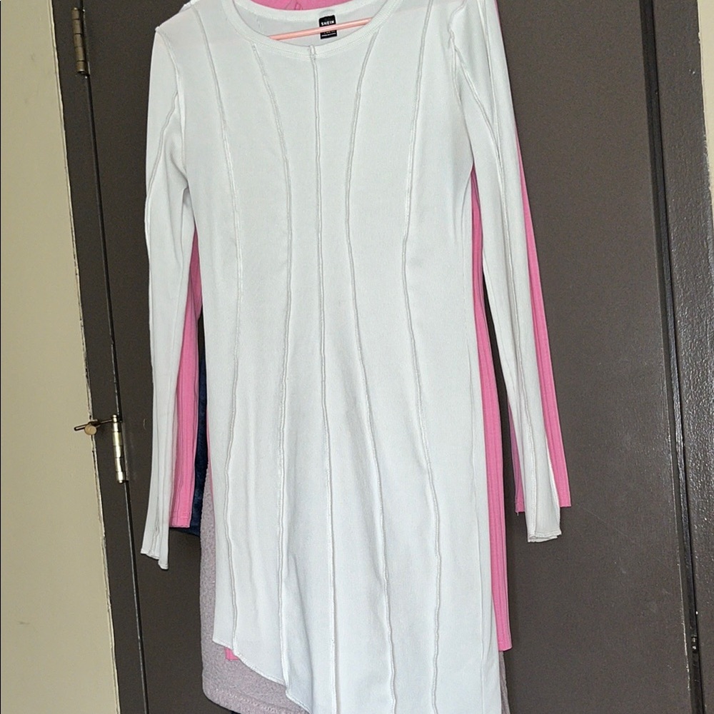 White and Pink Kids Dress